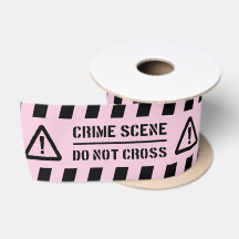 Scène de crime rose Ne pas traverser la fête de po