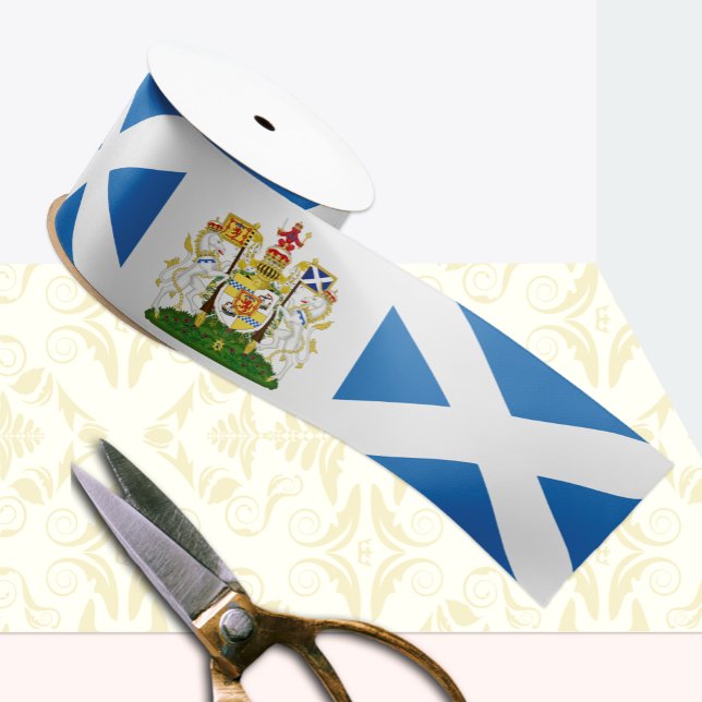 Ruban En Satin Scotland Ribbon, Emblem, patriotique, Drapeau écos (Créateur téléchargé)