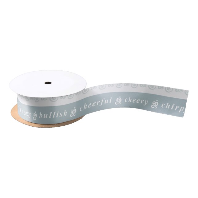 Ruban En Satin Sentiment heureux (Bobine)
