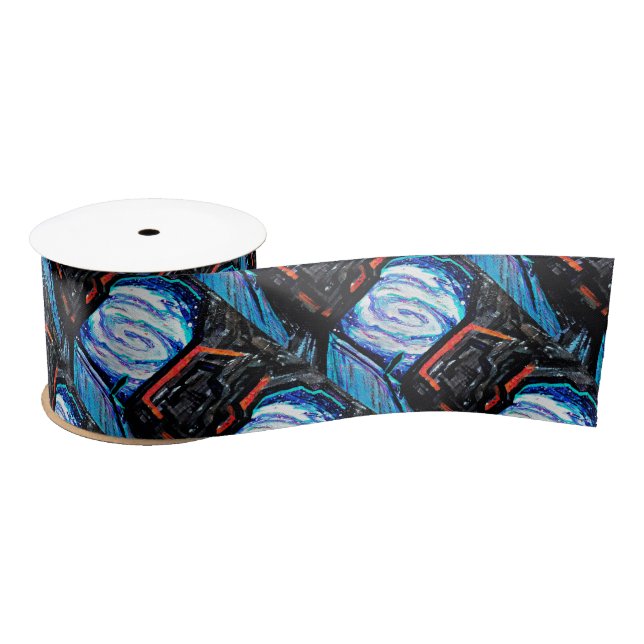 Ruban En Satin Seul avec l'abîme brillant (Bobine)