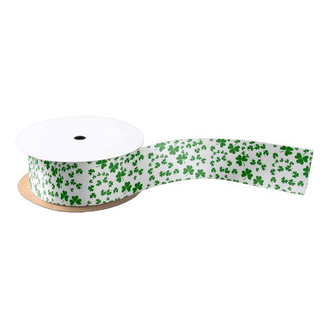 Ruban En Satin Shamrocks (Bobine)