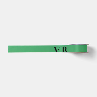Ruban En Satin Simple couleur unie ajouter nom texte monogramme 