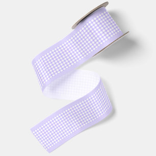Ruban En Satin Simple Élégant Gingham Cottagecore Pervenche