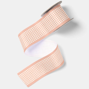 Ruban En Satin Simple Élégant Pêche Poussiéreuse Cottagecore Ging