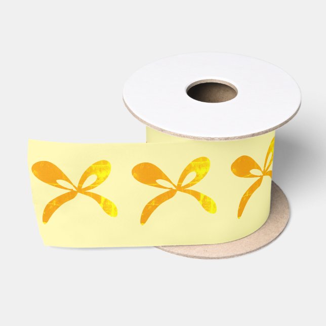 Ruban En Satin simple minimal ajoutez votre texte monogramme nom  (Bobine)