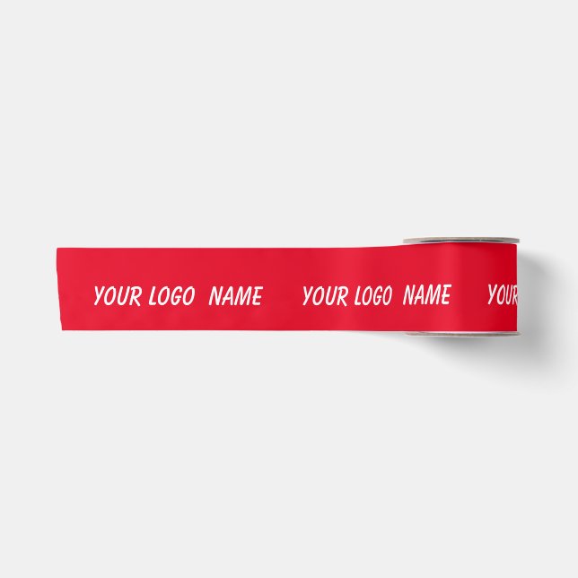 Ruban En Satin simple minimum ajouter votre texte nom monogramme  (Devant)