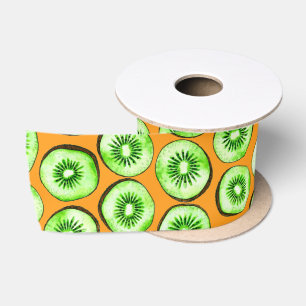 Ruban En Satin Slices Kiwi