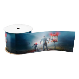 Ruban En Satin SlipperyJoe's heureux Halloween yeux brillants zom