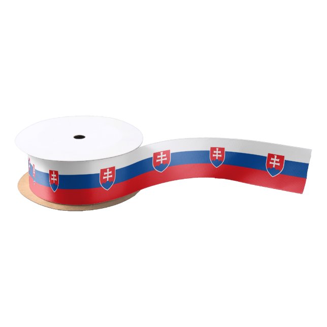 Ruban En Satin Slovakia Flag (Bobine)
