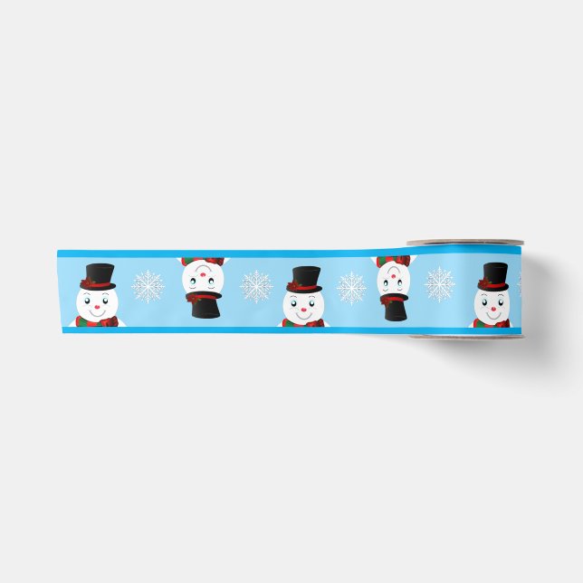 Ruban En Satin snowman (Devant)