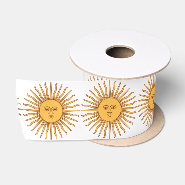 Ruban En Satin Soleil argentin (Bobine)