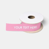 SOLIDE RIBBON_247 ROSE CHIC. TEXTE BLANC DE