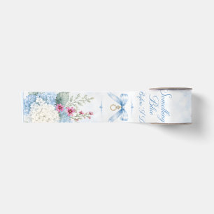 Ruban En Satin Something Blue Baby Shower Mariage   Hortensia Ble