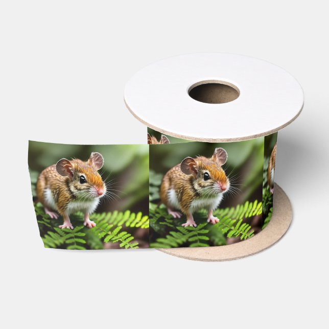 Ruban En Satin Souris de hopping australienne Ginger, ruban satin (Bobine)