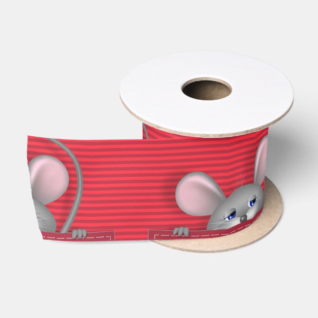 Ruban En Satin Souris en poche (Bobine)