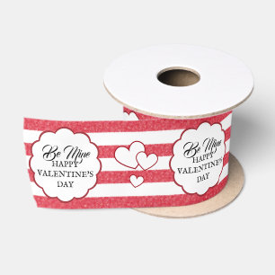 Ruban En Satin Soye à moi Joyeuse Saint-Valentin Cœur Craie Rayur