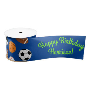Ruban En Satin Sports Anniversaire