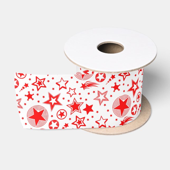 Ruban En Satin Stars Tattoos rouge + vos idées (Bobine)