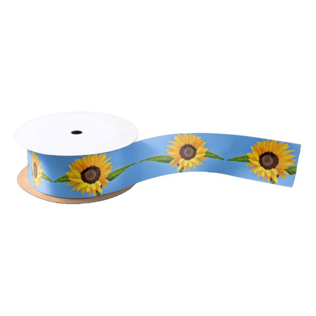 Ruban En Satin Sunflower Ribbon Blue Sky (Bobine)