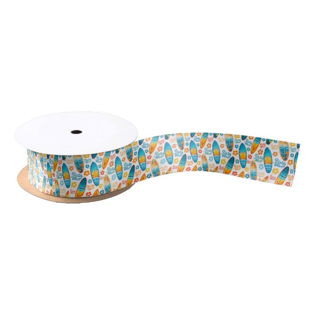 Ruban En Satin Surfer sur un Ruban de Satin (Bobine)