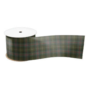 Ruban En Satin Sutherland Old Patiné Scottish Tartan