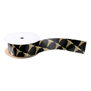 Ruban En Satin Symbole Gold Médicale Nursing School  Caduceus
