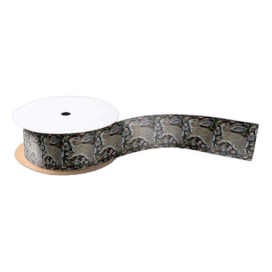 Ruban En Satin Tapisserie Style Gris Lapin Noël Enveloppement Ca