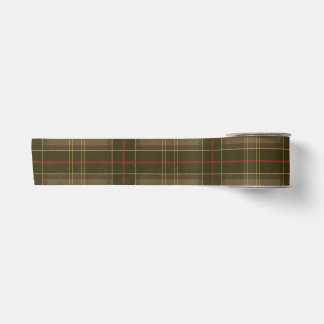 Ruban En Satin Tartan Classique en Tabac