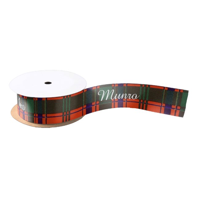 Ruban En Satin Tartan d'écossais de plaid de clan de Munro (Bobine)
