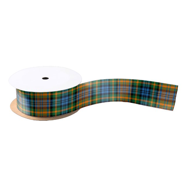 Ruban En Satin Tartan gras rustique classique (Bobine)