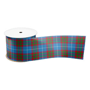 Ruban En Satin Tartan, ville d'Édimbourg, plaid Blue Red Purple