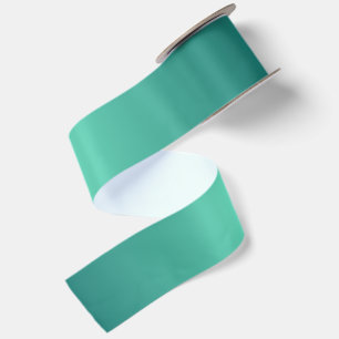 Ruban En Satin Teal Blue Vert Lumière aux Teintes Foncées