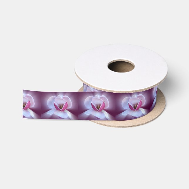 Ruban En Satin teintes de magnolia rose (Bobine)