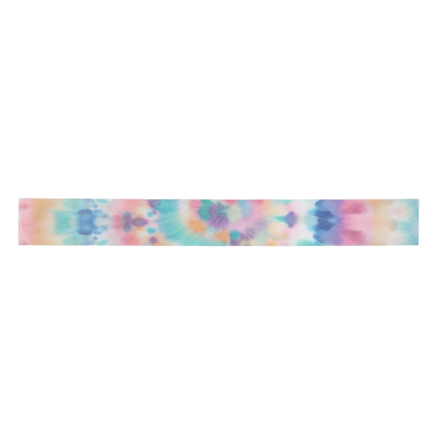 Ruban En Satin Teinture Tie-Dye (Devant)