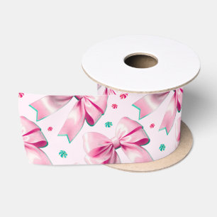 Ruban En Satin Tendance motif de nœud papillon coquette rose avec