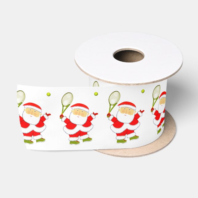 Ruban En Satin Tennis Noël de Noël (Bobine)