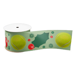 Ruban En Satin Tennis Noël Gite Cadeau Satin Ribbon