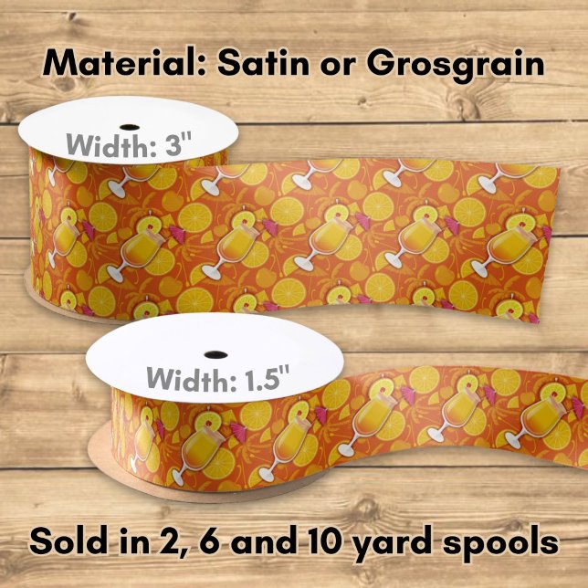 Ruban En Satin Tequila sunrise (Créateur téléchargé)