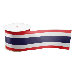 Ruban En Satin Thai Flag & Thaïlande Voyage, vacances/sports