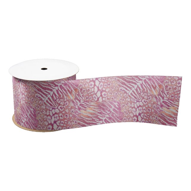 Ruban En Satin Tigre léopard tendance (Bobine)