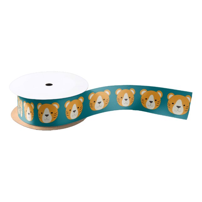 Ruban En Satin Tigre mignon (Bobine)