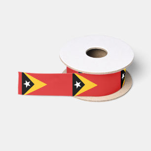Ruban En Satin Timor Flag & Timor Oriental Voyage, vacances/sport