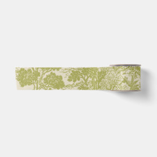 Ruban En Satin Toile de bois Forêt Animaux Botanique Vintage