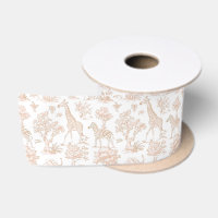 Toile de Jouy Safari animaux boho élégant