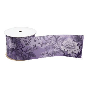 Ruban En Satin Toile violet vintage