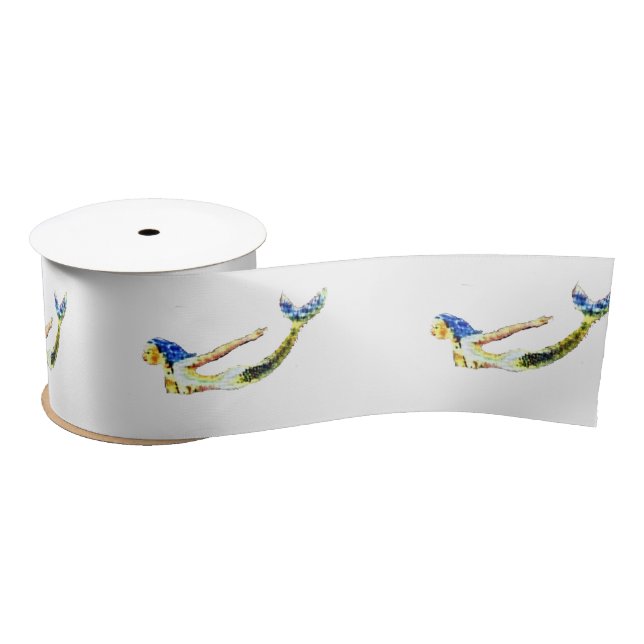 Ruban En Satin Tonnerre de la sirène de natation (Bobine)
