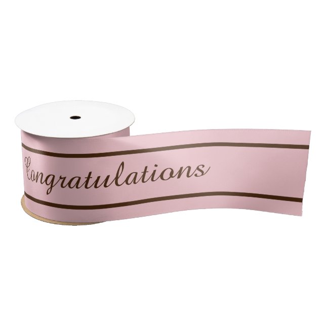Ruban En Satin Topographie Texte Changeable Rose. Ruban de Satin (Bobine)