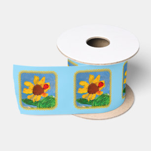 Ruban En Satin Tournesol "Art by Kids"