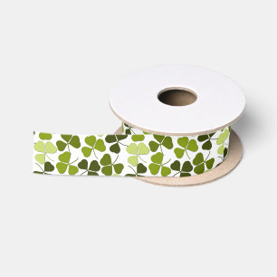 Ruban En Satin Trèfle vert dans une variété de nuances