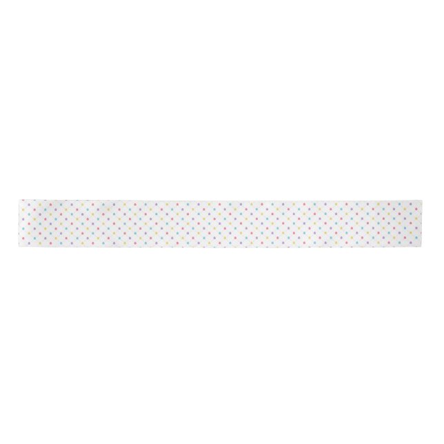 Ruban En Satin Treillis d'œufs de Pâques pastel  (Devant)